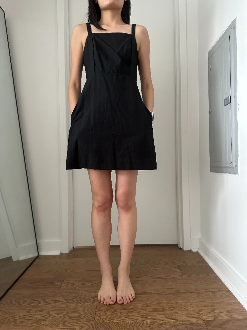 COS Open-Back Mini Pinafore Dress